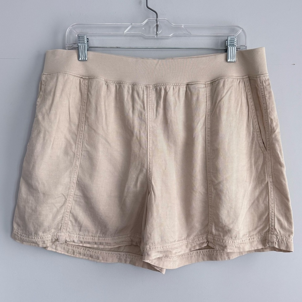 Faherty Arlie Day™ Short 4 in Safari Size L Large Linen Tencel Pull On Style - Picture 7 of 15